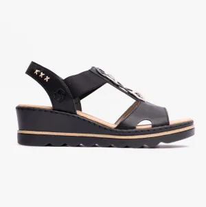 67498-00 Womens Sandals Black