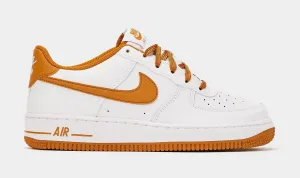 Air Force 1 Desert Ochre Grade School Lifestyle Shoes (Brown/White)