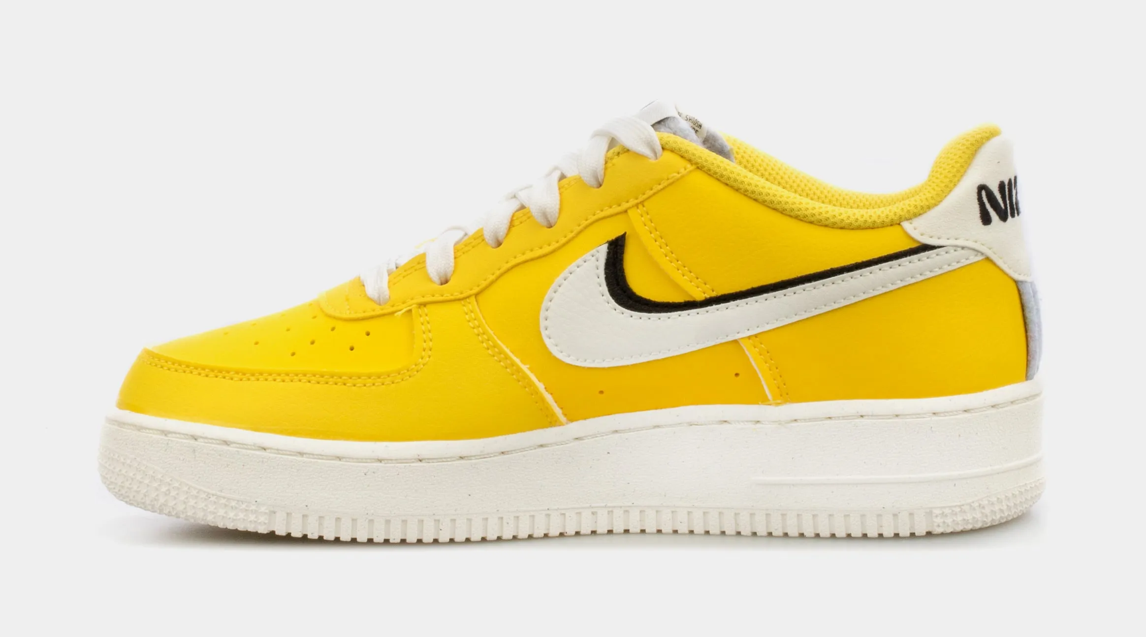 Air Force 1 LV8 Grade School Lifestyle Shoes (Yellow)