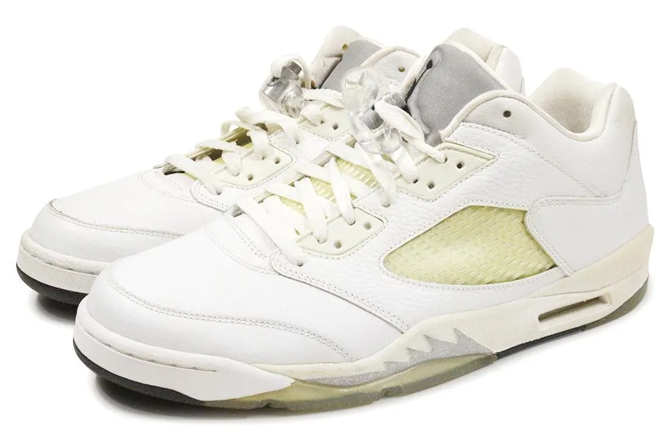 Air Jordan 5 Retro "White/Metallic Silver" Low WMNS