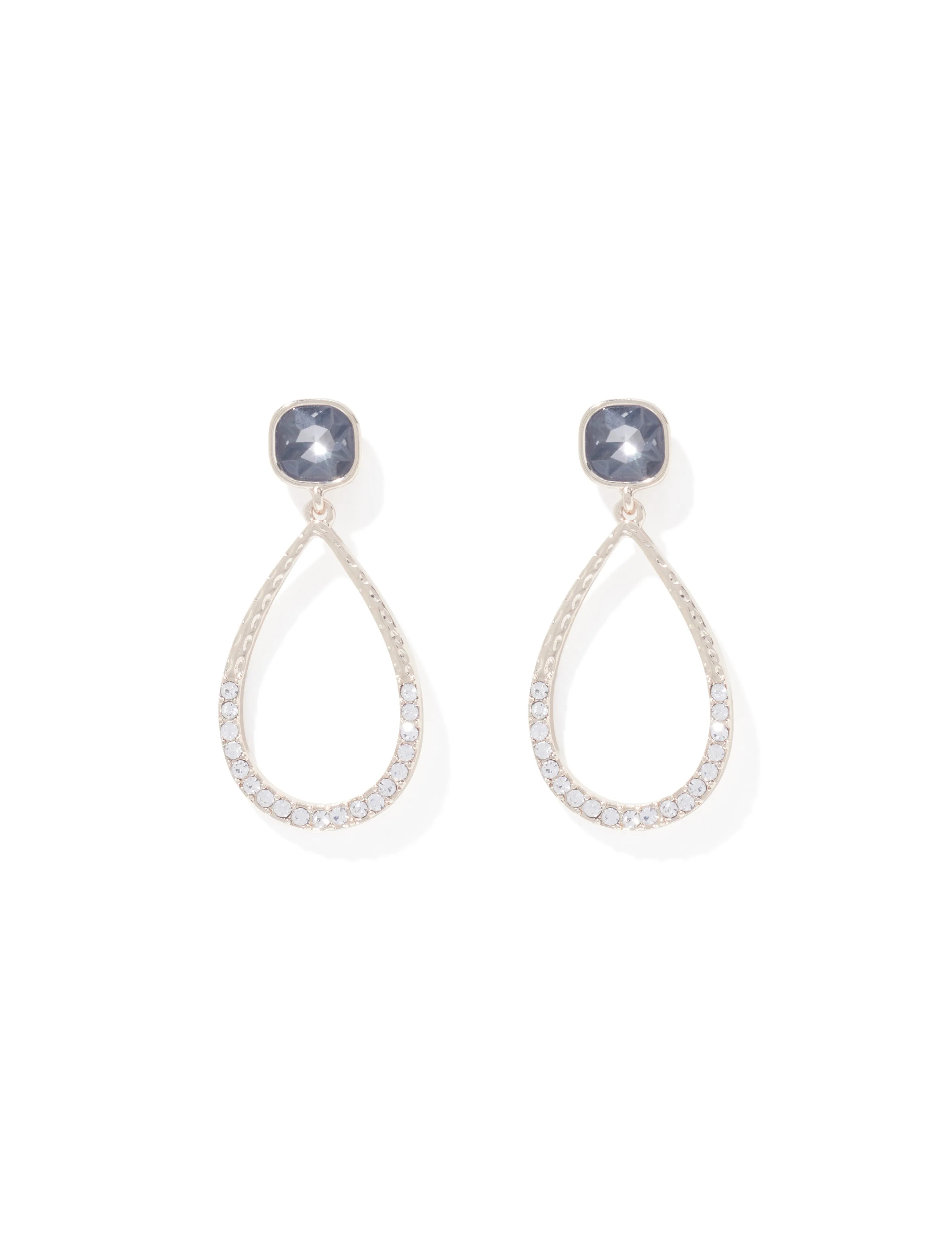 Banks Diamante Tear Drop Earrings