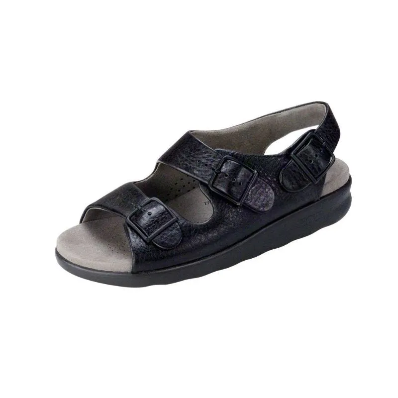 BLACK | SAS Relaxed Women's Sandals Extra Wide at Brandy's Shoes Made in USA