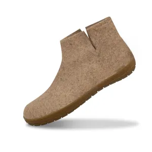 Boot with natural rubber sole - honey - Sand