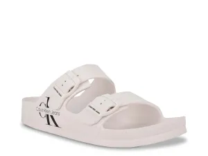 Calvin Klein Zion slides, white