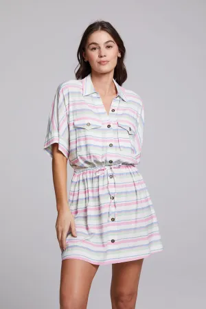 Carmela Positano Stripe Mini Dress