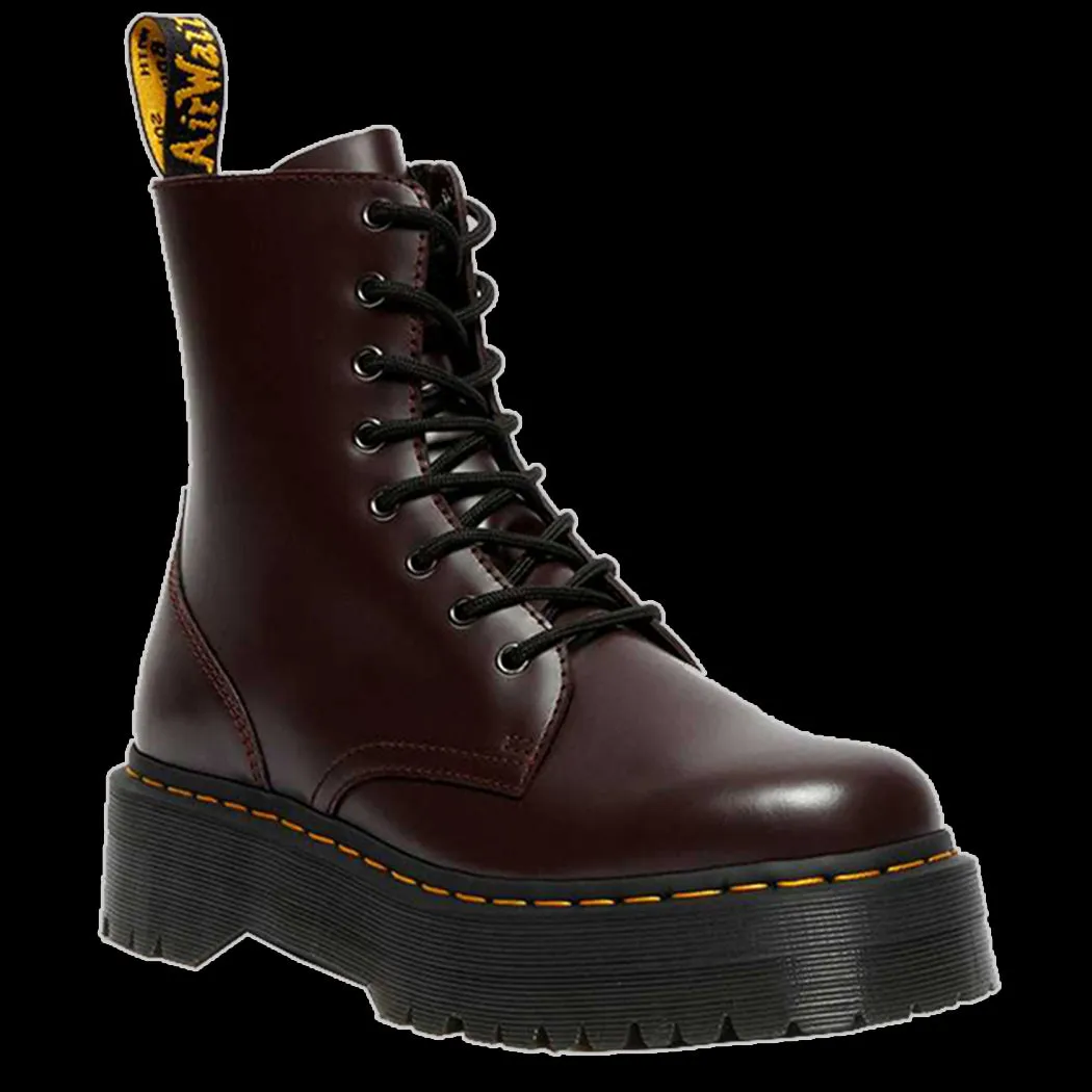 Dr Martens - Burgundy Jadon Smooth Leather Boots