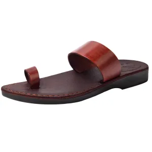 Holy Land Market Men/Women Biblical Jesus Leather/Suede Sandals/Slides From Jerusalem (Suede IV)