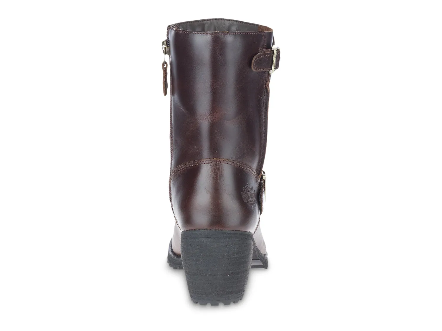 Lalanne Engineer Harley Davidson Riding Boots, Dark Brown