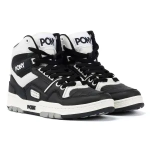 Pony M_100 Leather Black/White Trainers