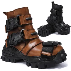 TEEK - Italian Big Buckle Motorcycle Boots