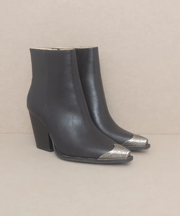 TEEK - Zion - Bootie with Etched Metal Toe