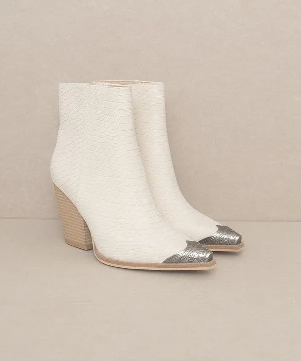 TEEK - Zion - Bootie with Etched Metal Toe